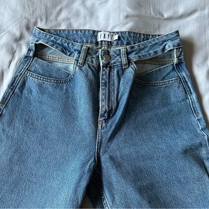 FAYT Jeans Women Size M Blue Regular Fit 100% Cotton W28 L28 Casual EUC